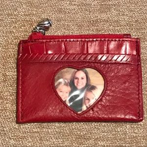 Brighton Red Coin Purse with Silver Pull